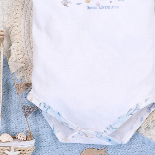 ABN-5448 Body in cotone organico Sea Of Joy di Nini - cotone organico, manica corta