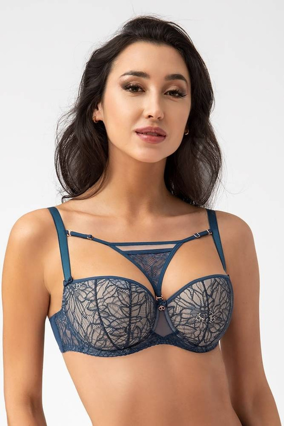 Gorsenia K 737 Trish Reggiseno a balconcino blu