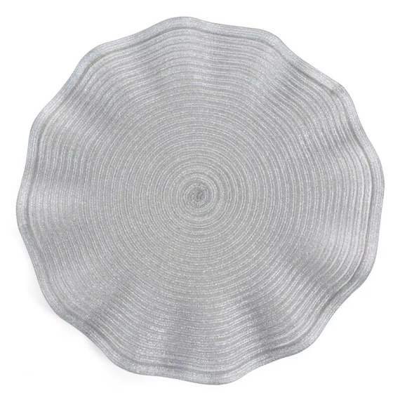 Sottopiatto Eurofirany elegante tovaglietta da tavola glamour June silver