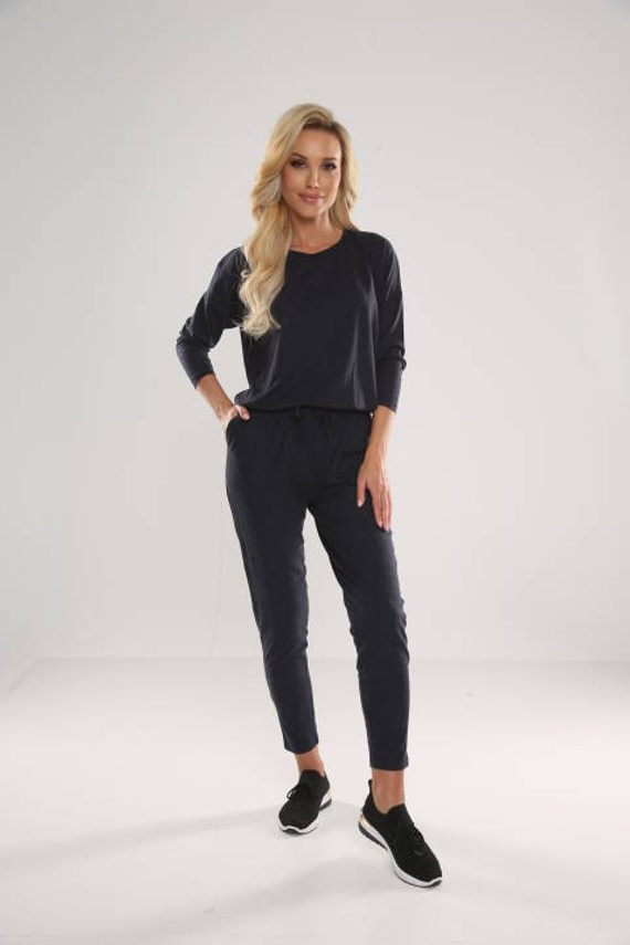 305 Paula Tuta pigiama donna - blu navy