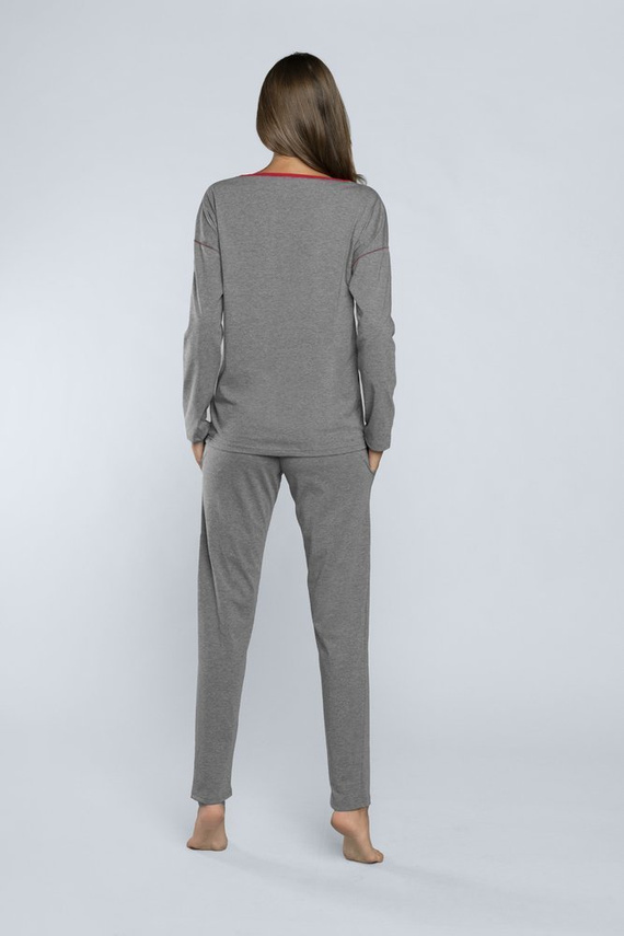 Lunghezza del pigiama da donna Accent. manica, lunghezza. pantaloni Italian Fashion - melange scuro