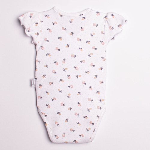 Body in cotone per bambina con maniche corte e motivo floreale – Nicol, 220094