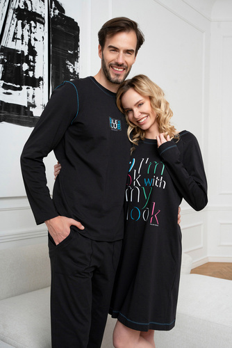 Camicia da notte Olza Moda italiana - nero