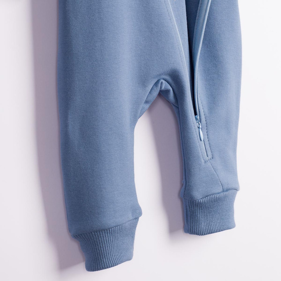 228271 Nicol FARMA Tuta in felpa + scarpine neonato blu cotone