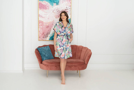 Polinesia Accappatoio da donna Moda italiana - stampa floreale