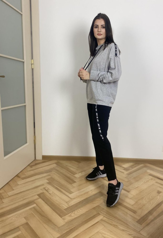 496 Tuta da ginnastica Just Forex donna - melange chiaro