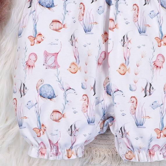 ABN-5481 Tutina per neonato Nini - cotone biologico, manica corta