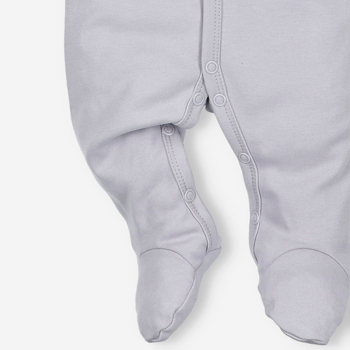 Pigiama neonato NINI ABN-3964 grigio chiaro 100% cotone organico