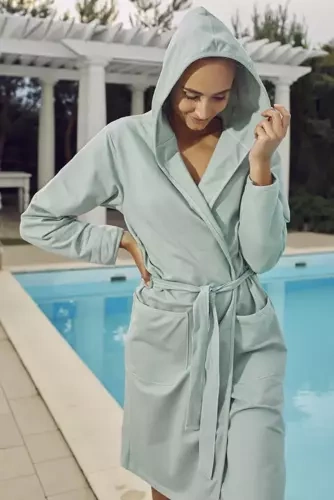 Karina Accappatoio da donna Moda italiana - menta