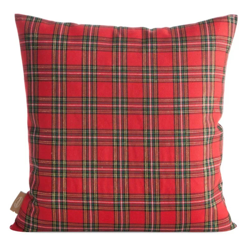 Chp 165 Federa natalizia Eurofirany - a scacchi rossi con Babbo Natale e scritta