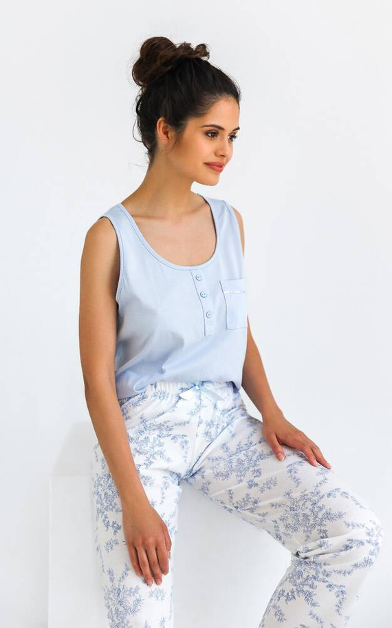 Pigiama donna Arely Sensis - blu