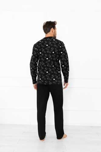 Pigiama uomo Wito - manica lunga e pantalone lungo, cotone MEGA SOFT Italian Fashion