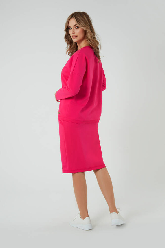 Gonna midi donna Stella Moda Italiana - fucsia
