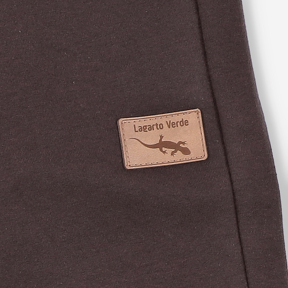 KAR-0040/BRA Pantaloni della tuta per ragazzo Lagarto Verde chocolate - comodi, in cotone, produzione polacca