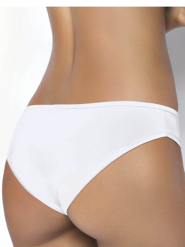 1555 Fantastica mutandina - senza cuciture, in microfibra, taglio classico Sielei bianco