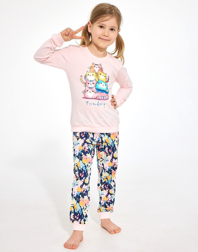 Pigiama bambina Cornette Kids Girl 594/210 Friendship 100% cotone