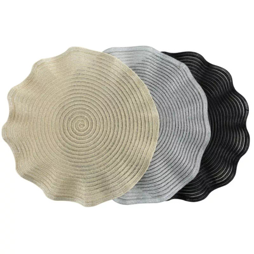 Sottopiatto Eurofirany elegante tovaglietta da tavola glamour June champagne beige