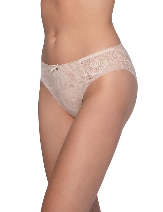 Slip donna L-1593 BI Lama cotone pizzo 2 pezzi comfort