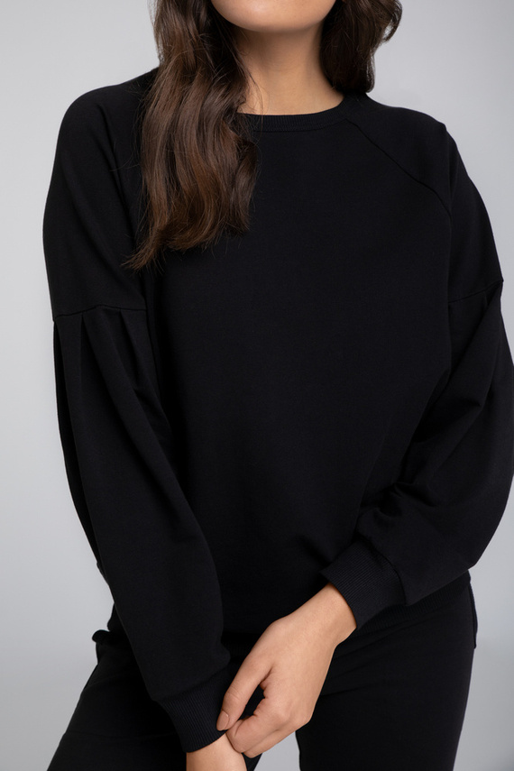 Parma Donna set manica lunga, pantaloni Moda Italiana - nero