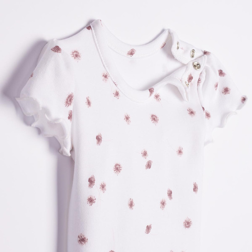 Nicol Hania 226093 Body neonato 100% cotone con fiori