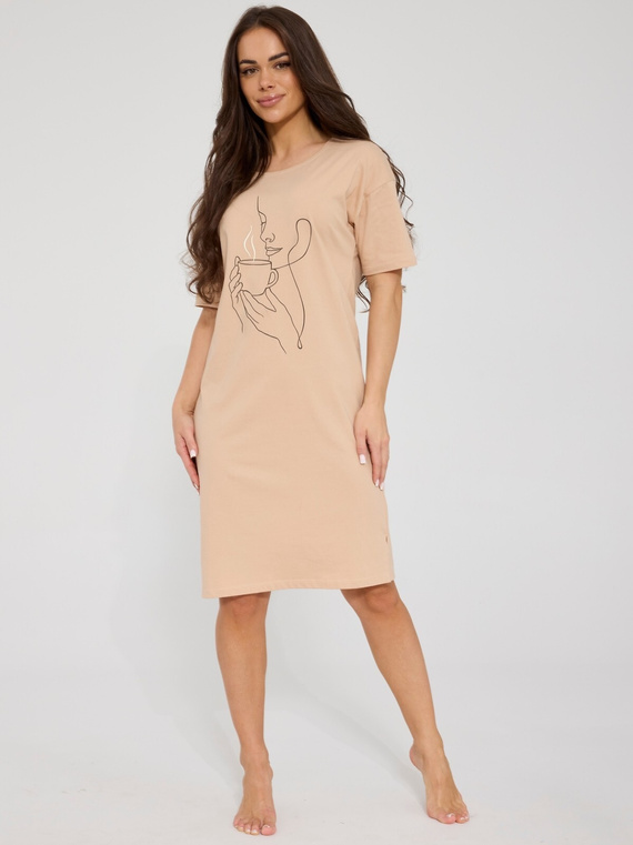 Cornette 167/350 Florence camicia da notte bianca 100% cotone