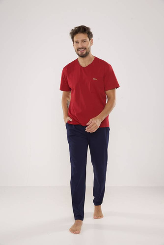 624 Pigiama da uomo Kevin Forex - marrone - blu navy