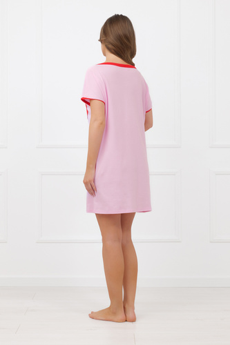 Camicia da notte Sabrina Italian Fashion 100% cotone – manica corta, cuore