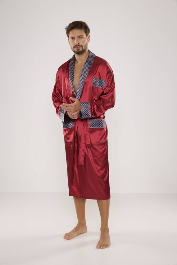 940 Accappatoio in raso da uomo Forex - marrone