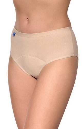 002 Mutandine da donna Gabidar beige - per incontinenza, in cotone, antibatteriche