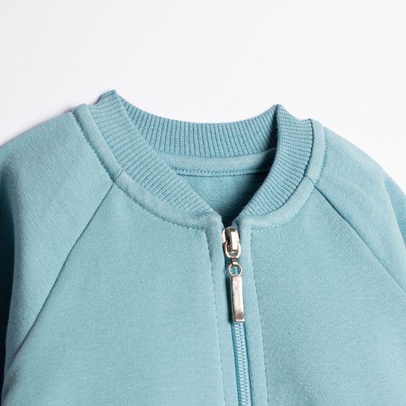 223273 Nicol Felpa Bomber da Bambino in Cotone con Cerniera