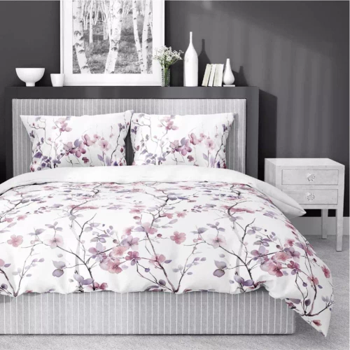 5490 B Detexpol Satin Stories bianco | 100% cotone, trama di raso, cerniera, confezione regalo