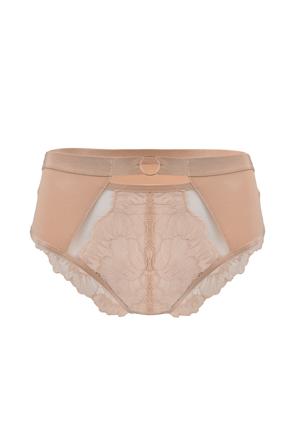 Mediolano Selena 19265 Slip in pizzo beige ad alto comfort
