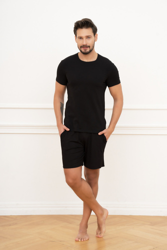 T-shirt a maniche corte Ikar Moda Italiana Uomo - nero