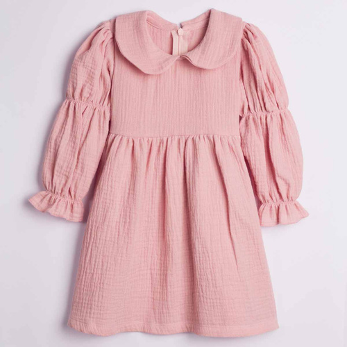 Vestito bambina Nicol 224286 mussola 100% cotone manica lunga