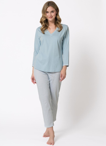 Pigiama donna Leveza 1767 Anita 7/8 a pois 100% cotone comfort
