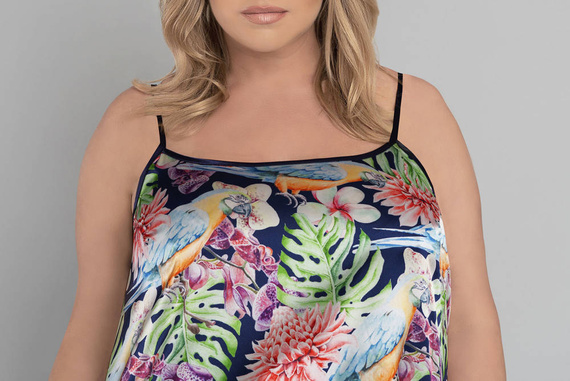 Polinesia Pigiama da donna a fascia stretta, pantaloncini Moda italiana - stampa floreale