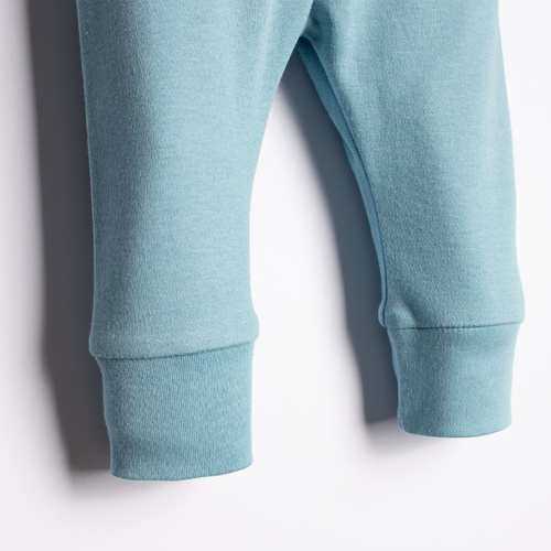 Pantaloni neonato Figo Nicol blu 100% cotone per bambino