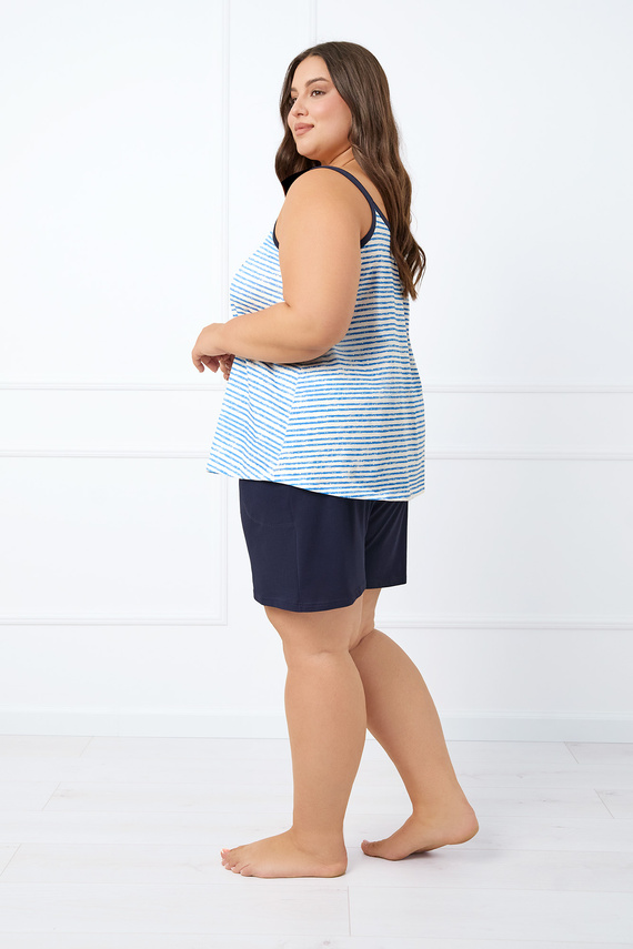 Flota Pigiama da donna a fascia stretta, pantaloncini Moda italiana - stampa blu/blu