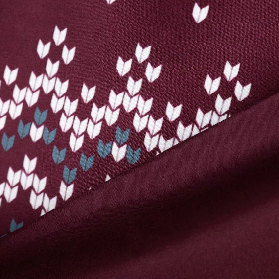 Matt Biancheria da letto natalizia in microfibra Eurofirany maroon - decorata con una stampa in stile scandinavo