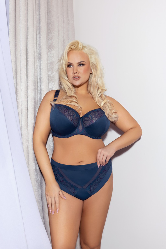 K 971 Astrid Mutandine da donna Gorsenia - blu navy, pizzo e tulle