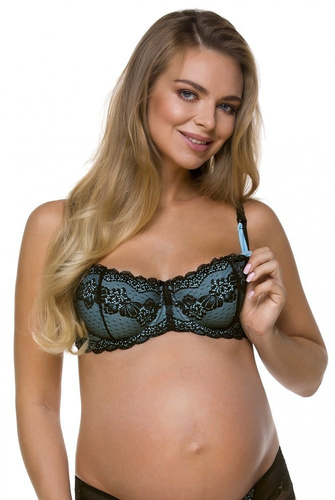 3111 Reggiseno da allattamento Lupoline-nero-blu