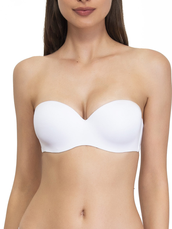 1580 Reggiseno push-up Fantastic - a fascia, microfibra Sielei bianco