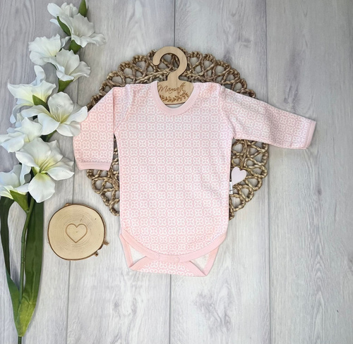 Body neonato Mamatti BD15926 cotone manica lunga fiori