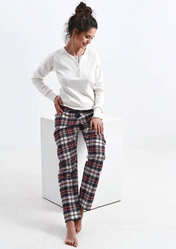 Mollie Pigiama donna Sensis Interlock - crema