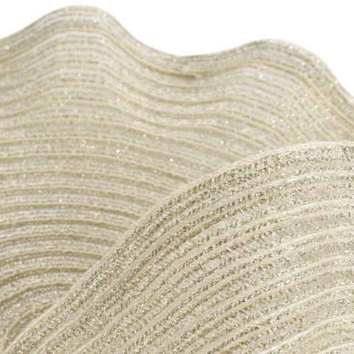Sottopiatto Eurofirany elegante tovaglietta da tavola glamour June champagne beige