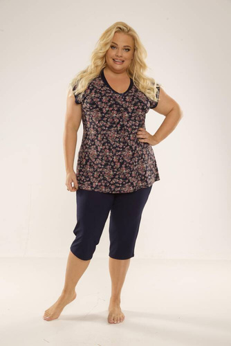 489/491 Pigiama Mia Plus Size Donna Forex - blu navy