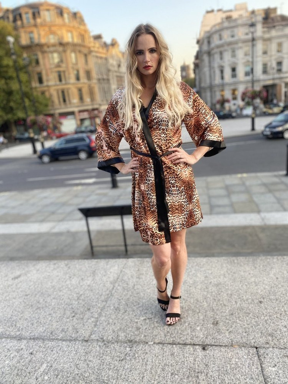 417 Valentina vestaglia da donna Forex - beige