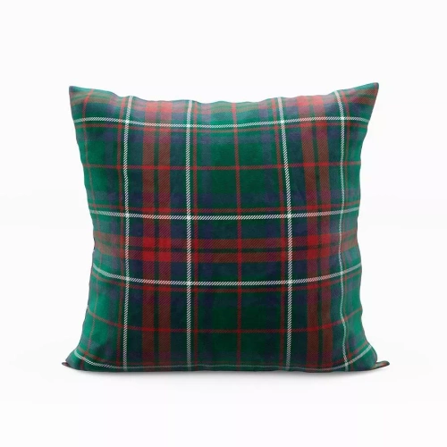 Federa decorativa natalizia Marquisette 002 - verde check scotch