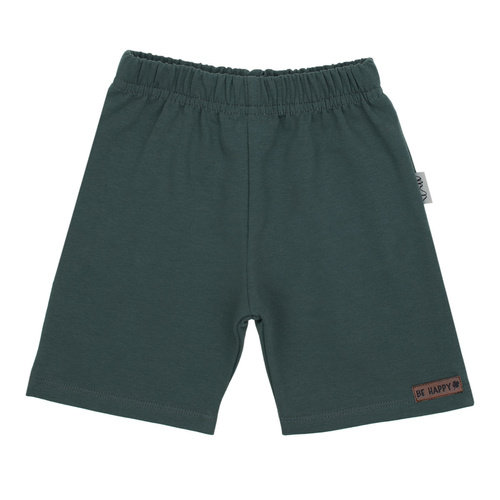 169516 Pantaloncini corti Nicol per bambini - unisex, cotone con elastan, comodi, lucidati - verde bottiglia