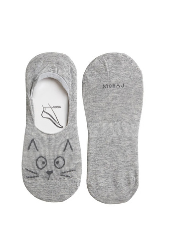 Moraj CDB201-010 Ballerine da donna in cotone con gattino e silicone sul tallone